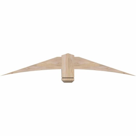 Ekena Millwork Bellingham Smooth Timber Gable Bracket, Douglas Fir, 60"W x 10"H x 3 1/2"D x 5 1/2"F, 4/12 Pitch GBW060X10X0406BEL00SDF